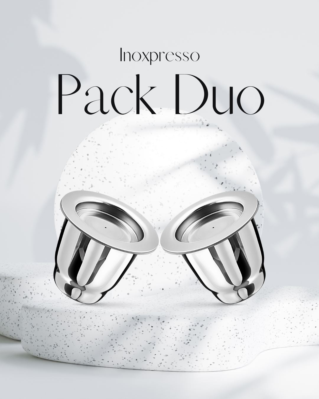 Pack Duo – 2 Capsules Inoxpresso Réutilisables en Acier Inoxydable